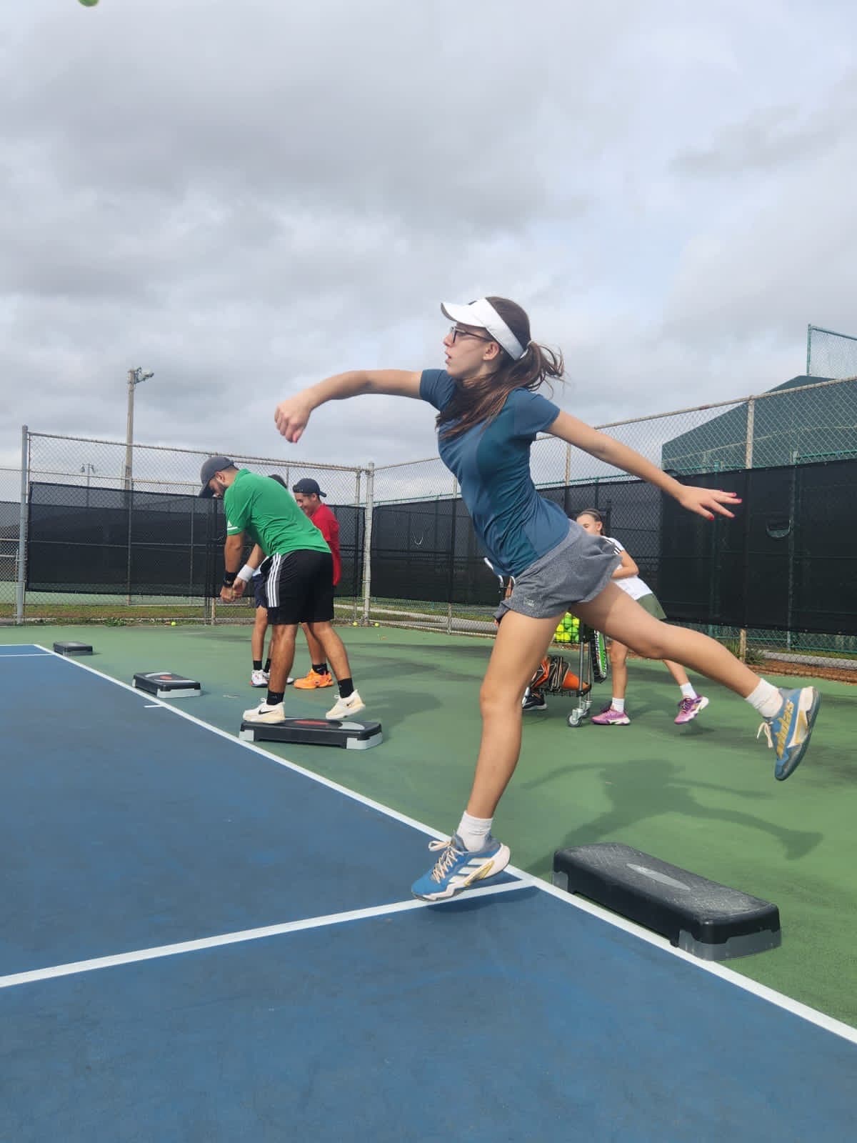Tennis player training at Casely Tennis Academy
